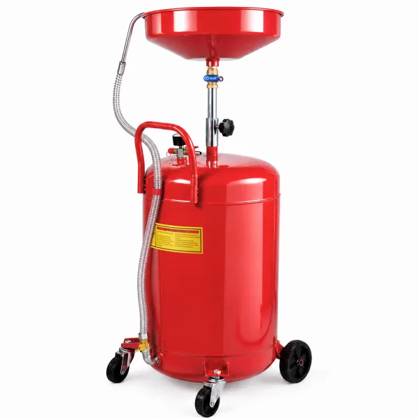 Representative photo: Portable 20-Gallon Waste Oil Drain Tank