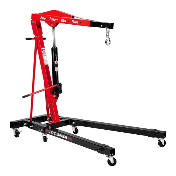 Representative photo: Pittsburgh 2‑Ton Foldable Shop Crane
