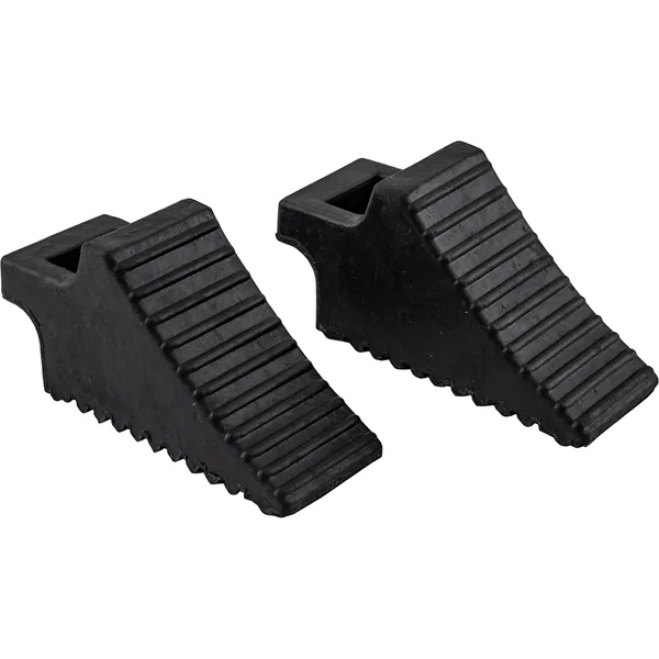 Representative photo: Rubber Wheel Chocks with Built-In Handles
