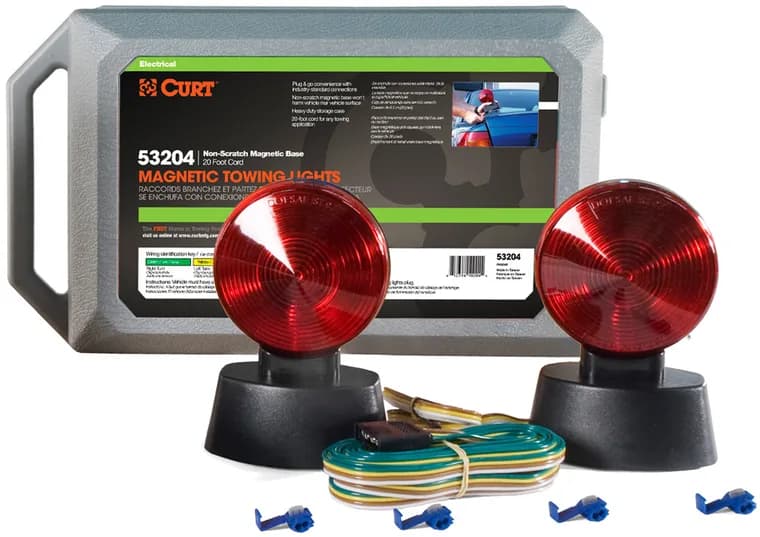 Representative photo: Curt Magnetic Towing Lights Kit